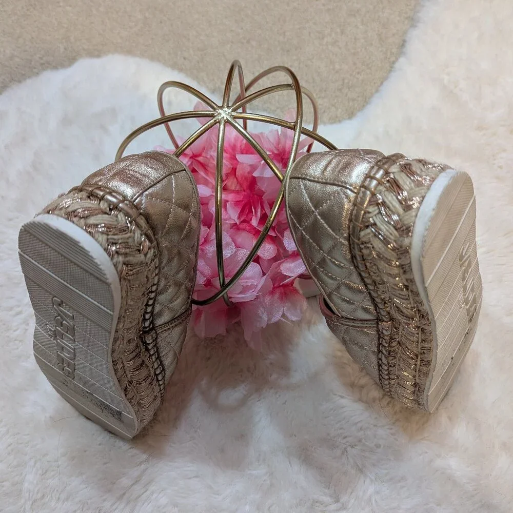EUC J Slides Rose Gold Espradille, Size 7 - Picture 7 of 8